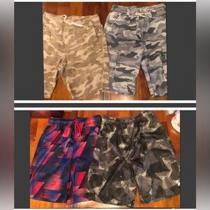 Kids Camo and Patterned Shorts Set